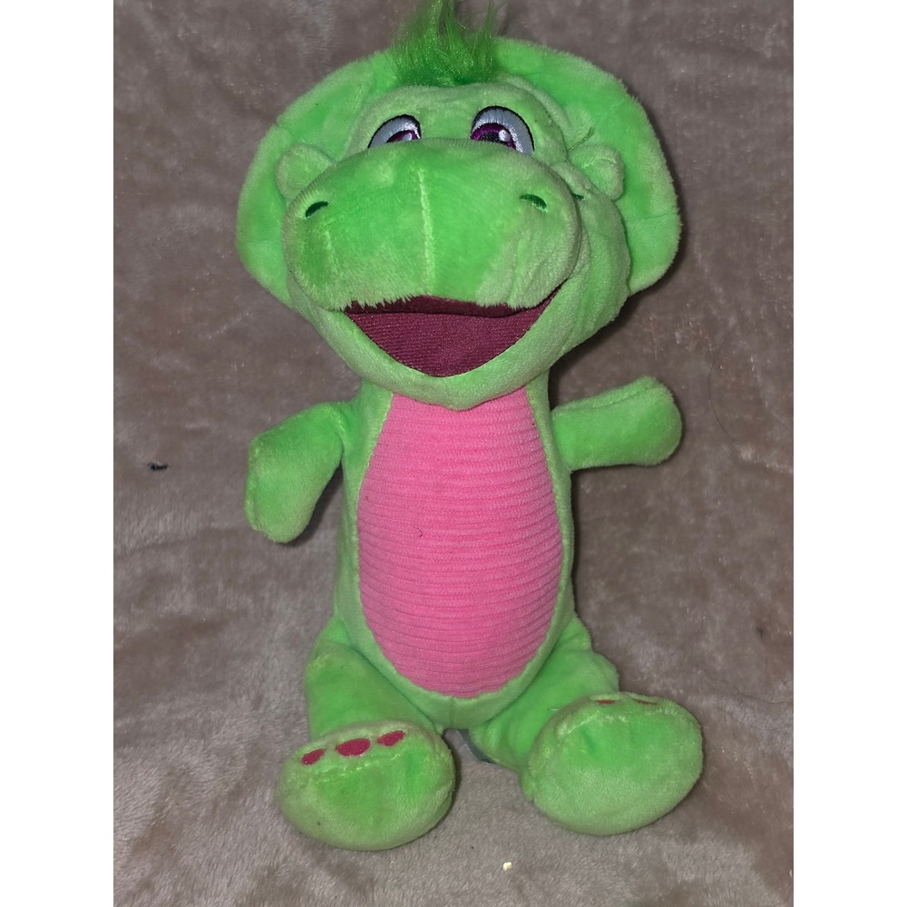 Fisher-Price Barney & Friends Baby Bop Green Triceratops Plush 2024 Edition